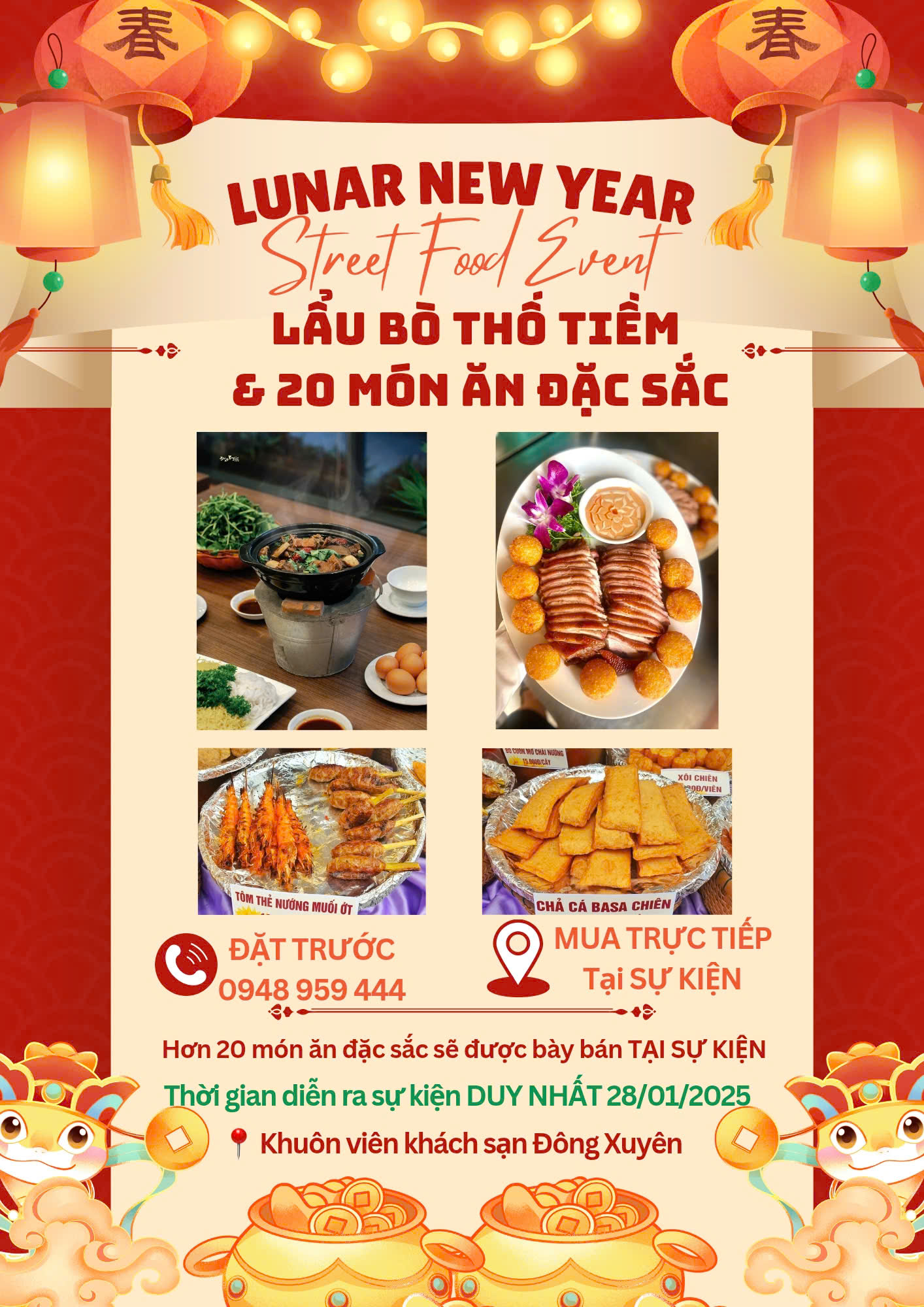 Đông Xuyên Hotel Complex 🌟🌟🌟  ẨM THỰC ĐẶC SẮC – TẾT QUÂY QUẦN